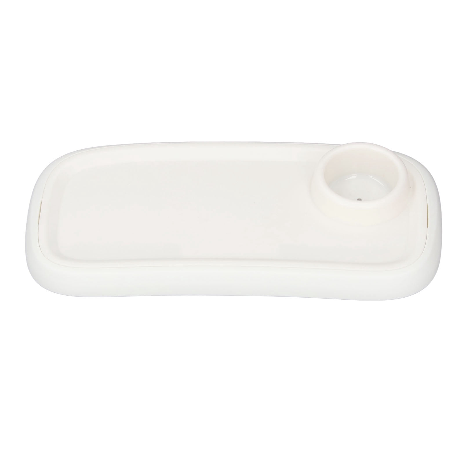 Nieyigj Universal Stroller Tray Detachable Enlarged Anti Slip Cup Holder White (16.9 in / 43 cm)