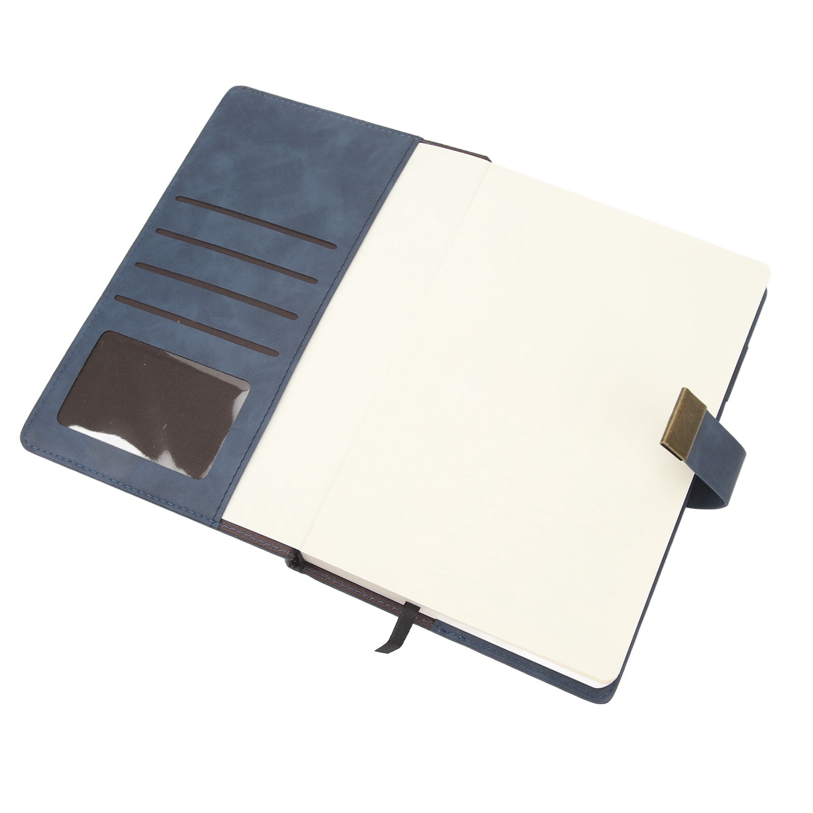 Nieyigj Vintage Password Journal with Lock, Hardcover Blank Diary, Dark Blue, 8.66 inches / 22 cm