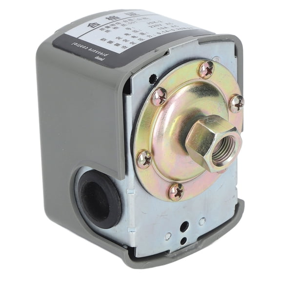 Nieyigj Water Pump Pressure Controller Control Switch 0.14-0.28Mpa 1/4in NPT Female Thread 220V AC 10A Water Pump Switch Replacement Part Plumbing Accessories
