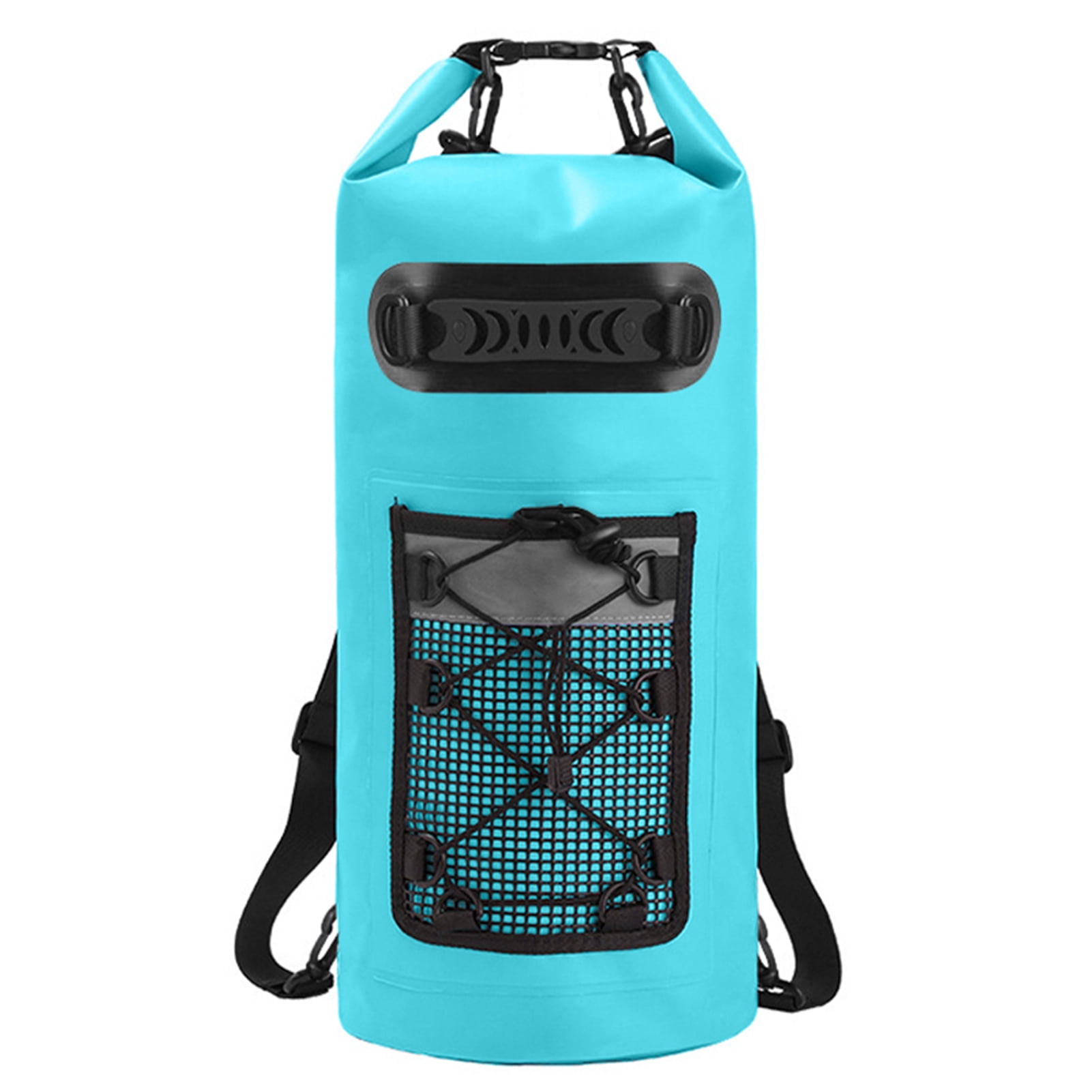 Nieyigj Water Resistant Dry Backpack 20 Liters PVC Drifting Bag for Outdoor Kayak Beach Trips, Dual Units 23.23 inches / 59 cm - Emerald Green