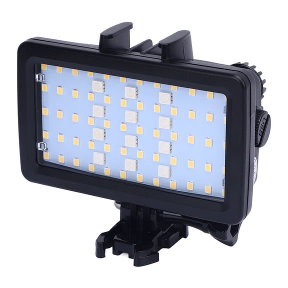 Nieyigj Waterproof LED Video Light Dive Light 130ft/40m 5000K-6000K RGB Fill Light with 3000mAh Battery