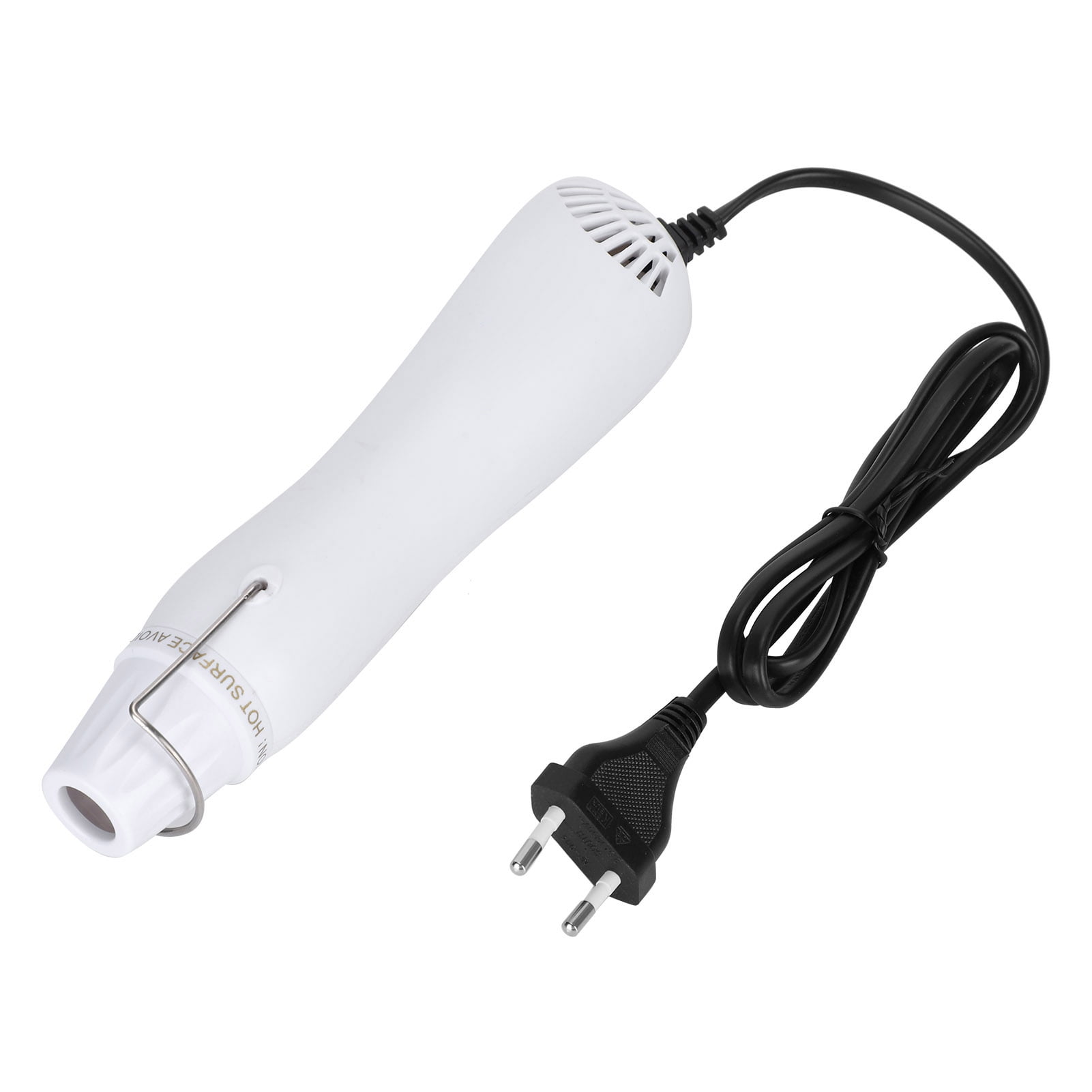 Nieyigj White DIY Dual-Speed Hot Air Gun Electric Heat Shrink Quick Setting Tool (11.81 in / 30 cm)