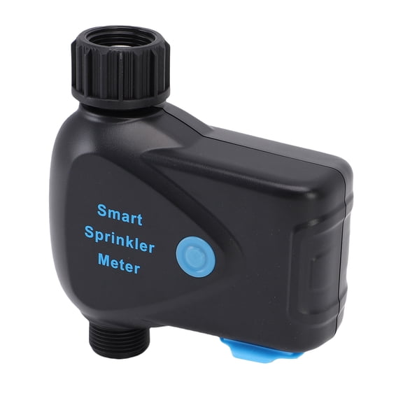Nieyigj WiFi Sprinkler Timer Smart Garden Hose Irrigation Controller App Remote Control Built-in Water Metering Sensor 1 Outlet IP65 Waterproof Digital Programmable Automatic Watering System