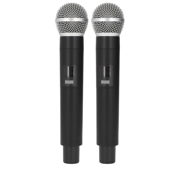 Nieyigj Wireless Microphone Set of 2 Professional Rechargeable Handheld Karaoke Mic System with Receiver