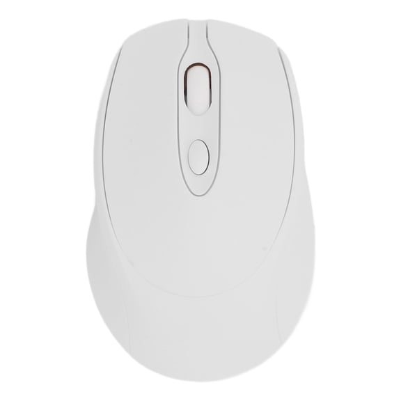 Nieyigj Wireless Mouse Bluetooth 5.0 2.4G Dual Mode Computer Mouse with USB Receiver for Phone Laptop PC 800 1200 1600 DPI Quiet Rechargeable White 4.72 inches / 12 cm[cite: 1]