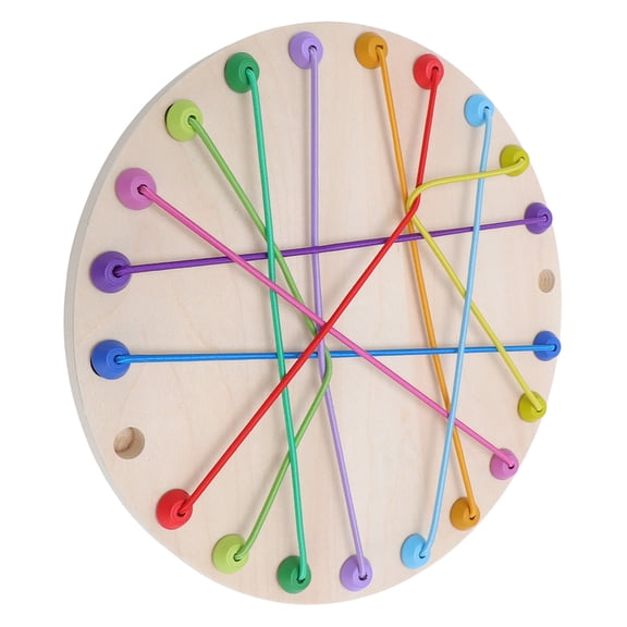 Nieyigj Wooden Rope Puzzle Game Interactive Multi Level Twisted Rope Untangling Brain Teaser Toy for Toddlers and Kids Educational Logical Reasoning Development Screen Free Family Fun 8.74 Inches