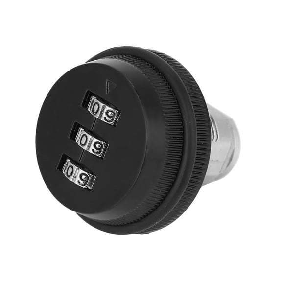 Nieyigj Zinc Alloy Password Combination Camlock Locker Three Digit Pass Code Protector Keyless Security Hardware For Cabinet Drawer Door (Black, 6.7 in / 17 cm)