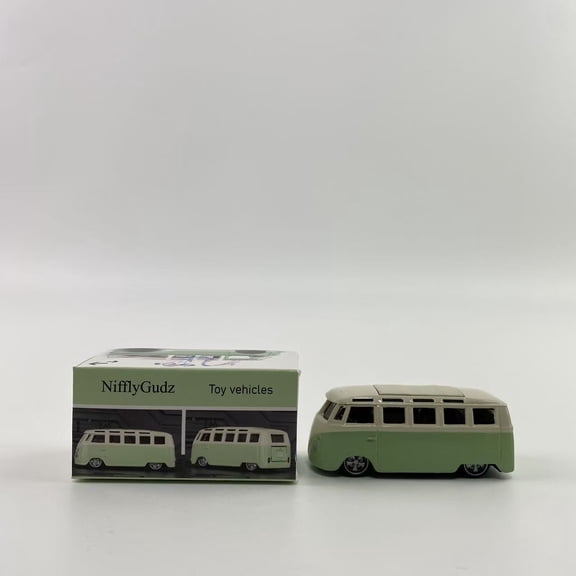 NifflyGudz Toy vehicles,5in Die-cast 1962 Classic Bus 1/32 Scale (Green)
