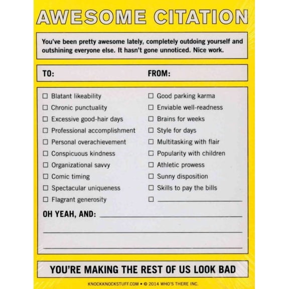 Awesome Citation : Nifty Notes