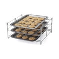 thumbnail image 1 of Nifty Solutions 3-Tier Insert with 3 Non-Stick Cookie Sheets Baking Rack, One Size, Charcoal and Chrome, 1 of 6