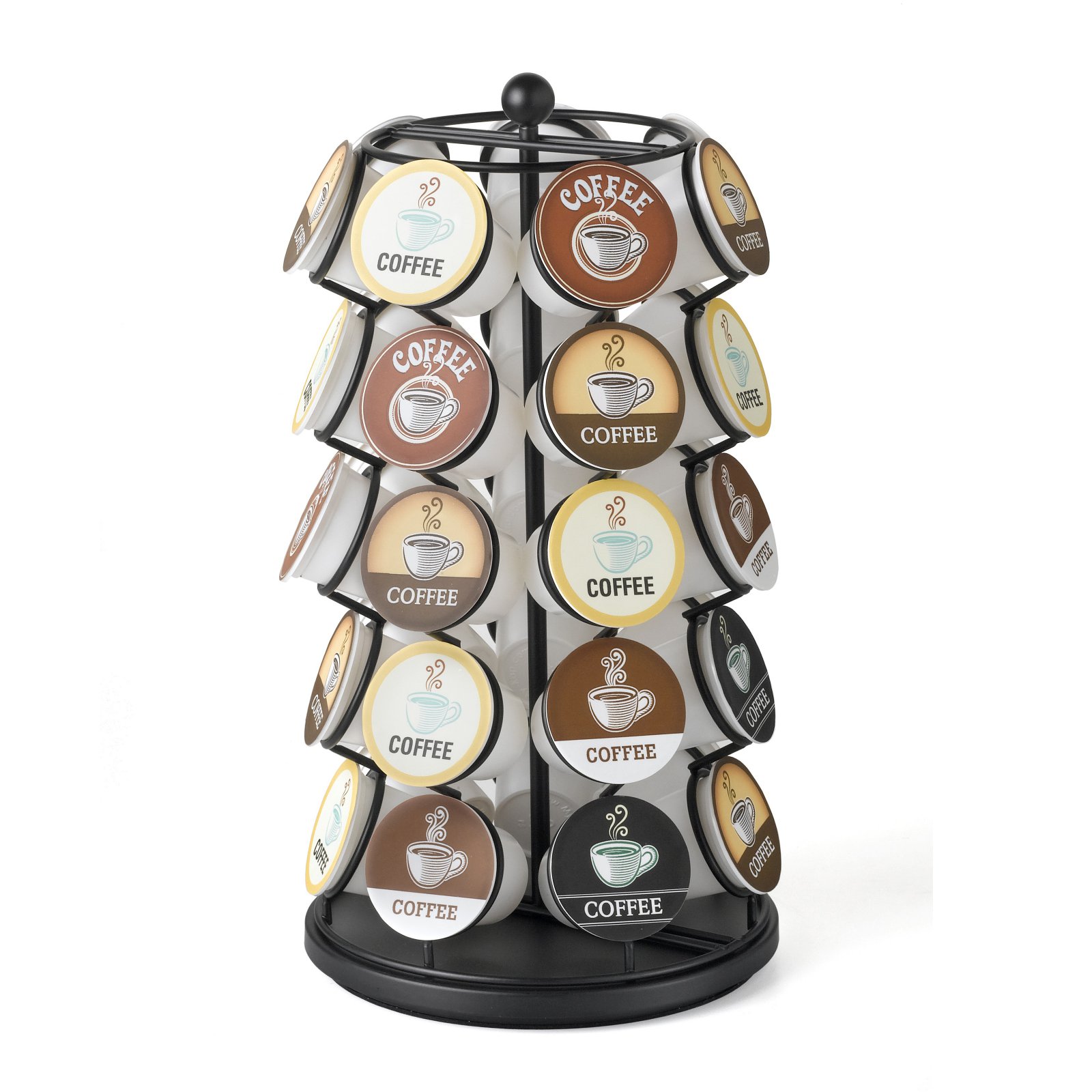Nifty Solutions Coffee Pod Carousel – Compatible with K-Cups, 35 Pod Capacity, Black - image 1 of 9