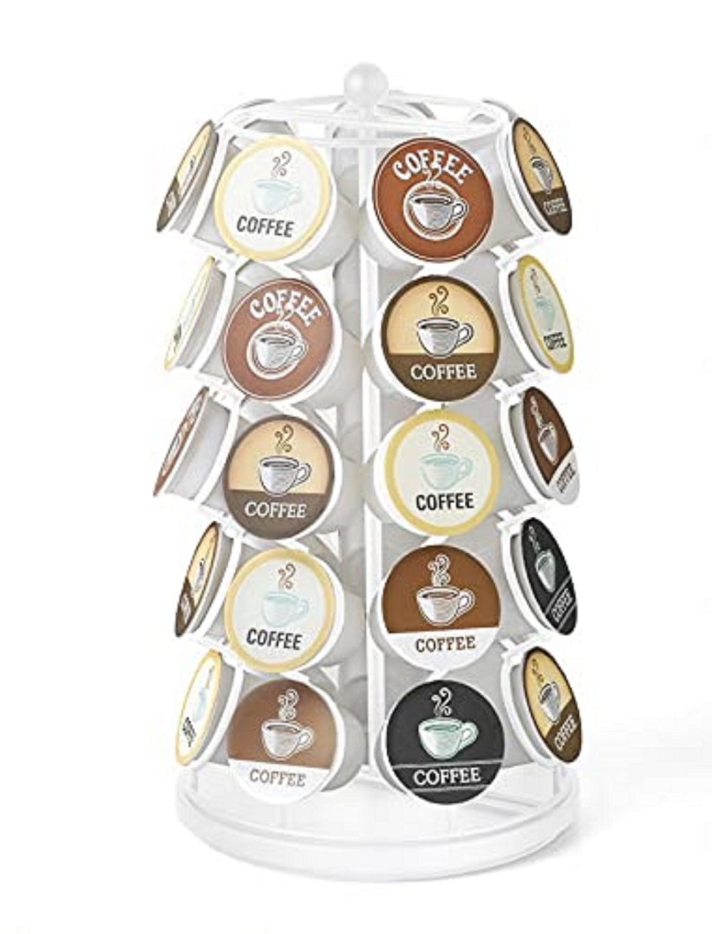 Nifty Solutions Coffee Pod Carousel – Compatible with K-Cups, 35 Pod  Capacity, White