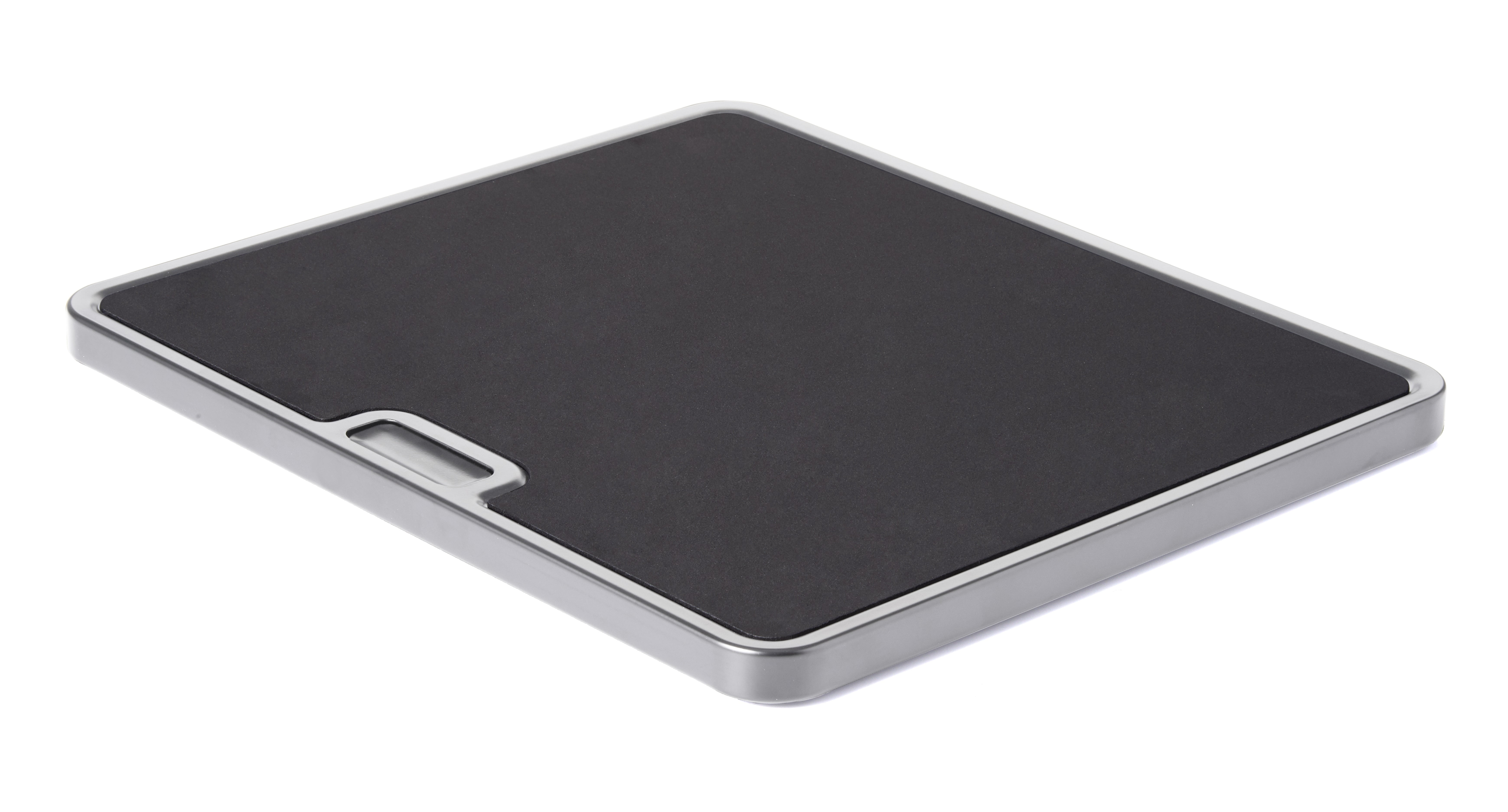 Nifty Solutions Large Appliance Rolling Tray – Integrated Rolling System,  Non-Slip Pad, Silver 