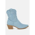 thumbnail image 1 of Nigara Cut Out Detail Denim Cowboy Boots, 1 of 6