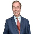 thumbnail image 1 of Nigel Farage (Red Tie) Half Body Buddy Cutout, 1 of 4