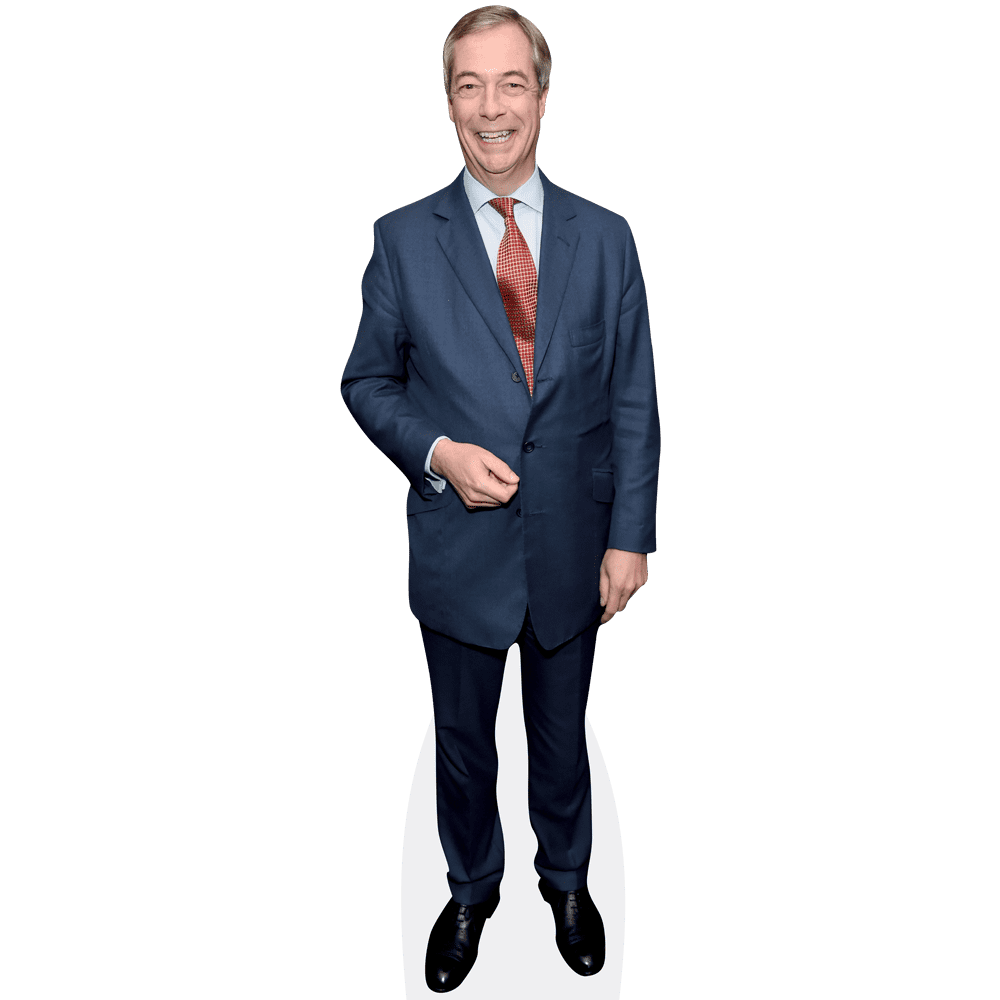 Nigel Farage (Red Tie) Mini Cardboard Cutout Standee - Walmart.com