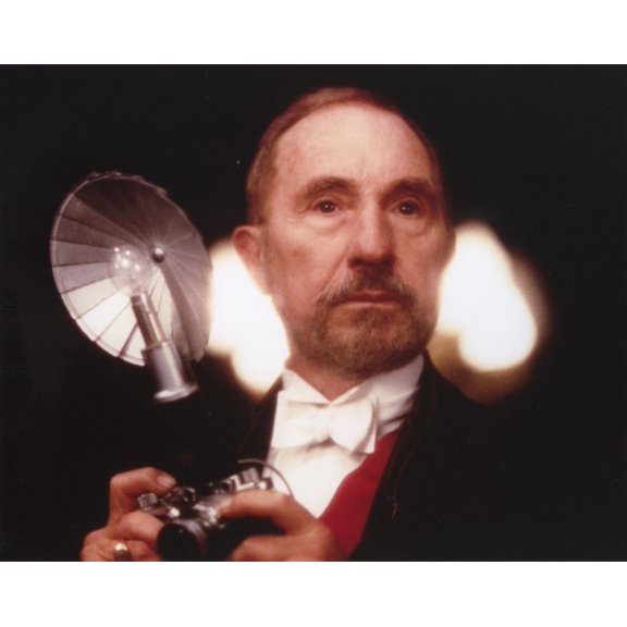 Nigel Hawthorne Posed with a Light Bulb Photo Print (24 x 30)