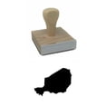 thumbnail image 1 of Niger Country Rubber Stamp, 2 X 2" Wood Stamp, 1 of 3