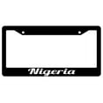 thumbnail image 1 of Nigeria Beach Black Plastic License Plate Frame, 1 of 1