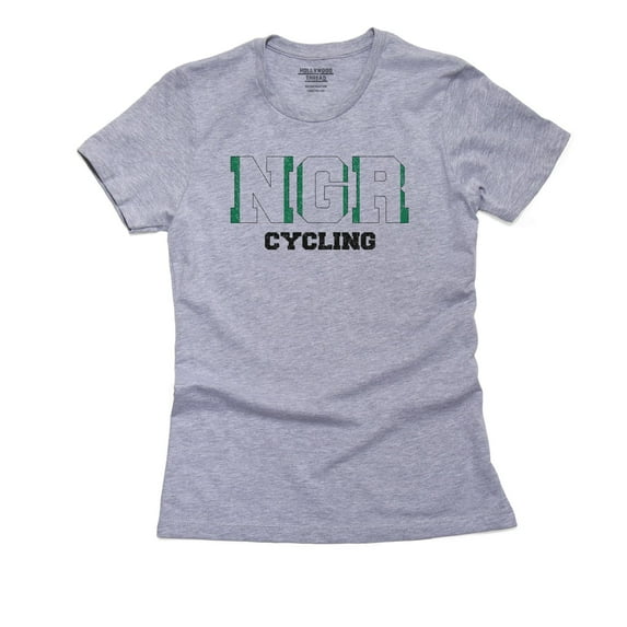 Nigeria Cycling - Olympic Games - Rio - Flag Women's Cotton Grey T-Shirt