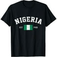thumbnail image 1 of Nigeria Est. 1960 Nigerian Flag Independence Day T-Shirt, 1 of 5