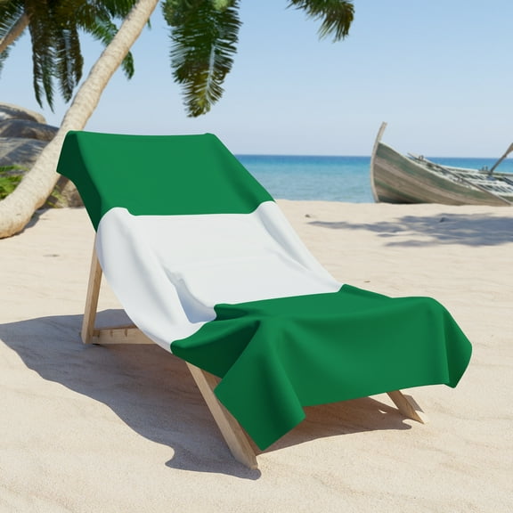 Nigeria Flag Beach Towel Quality & Long Lasting - 2 Sizes Lagos Kano Abuja