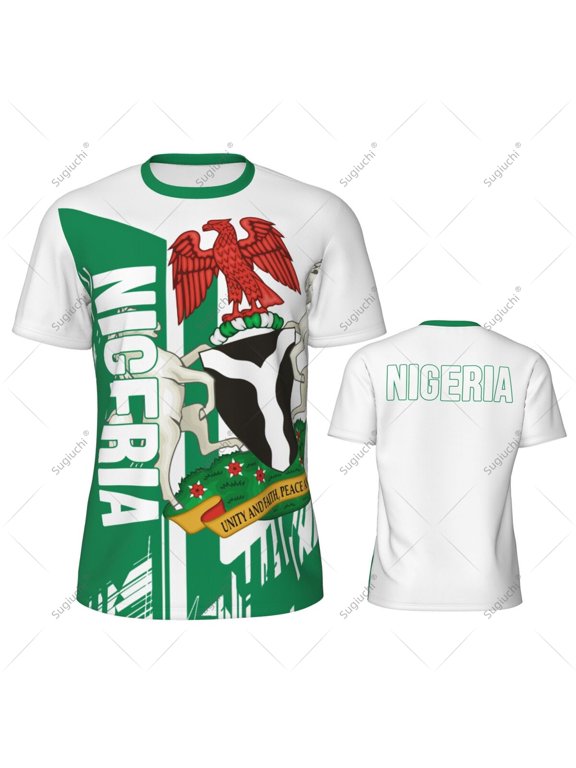 Nigeria Flag Men Sports T-shirt Women Tees jersey for Soccer Football Running Bike Tennis Fitness Fans