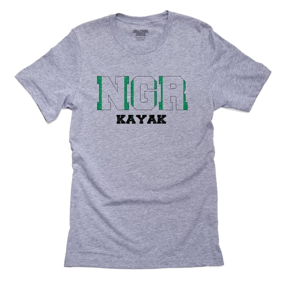 Nigeria Kayak - Olympic Games - Rio - Flag Men's Grey T-Shirt