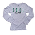 thumbnail image 1 of Nigeria Kayak - Olympic Games - Rio - Flag Women's Long Sleeve Grey T-Shirt, 1 of 2