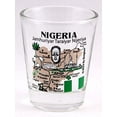 thumbnail image 1 of Nigeria Landmarks and Icons Collage Shot Glass, 1 of 1