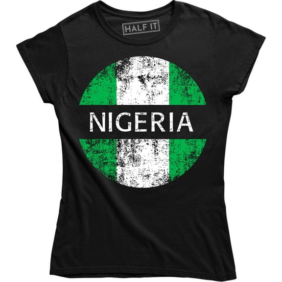 Nigeria Nigerian Flag Country Colors Crest Nationality Ethnic Pride Mens T-Shirt