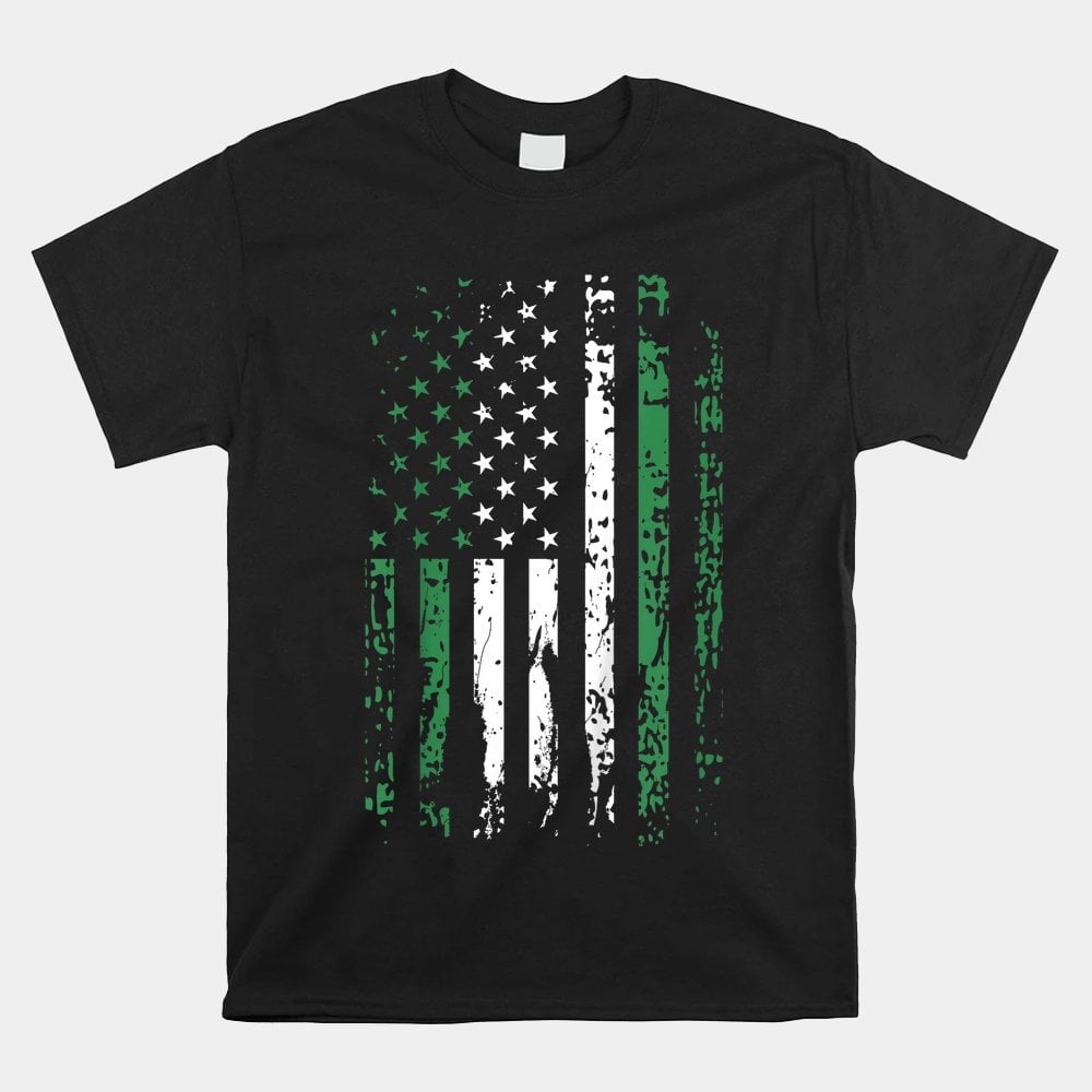 Nigeria Shirt Nigerian Flag American Flag Usa Nigeria Pride Shirt
