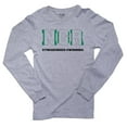 thumbnail image 1 of Nigeria Synchronized Swimming - Olympic Games - Rio - Flag Men's Long Sleeve Grey T-Shirt, 1 of 2