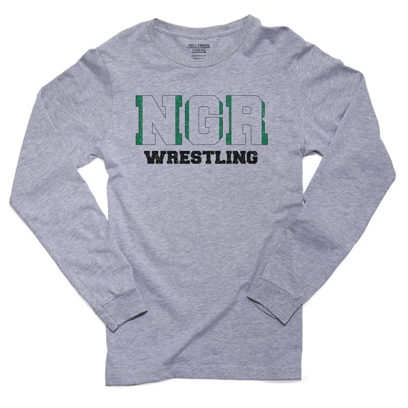 Nigeria Wrestling - Olympic Games - Rio - Flag Men's Long Sleeve Grey T-Shirt
