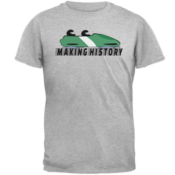 Nigerian Bobsled Team Making History Mens T Shirt Heather X-LG