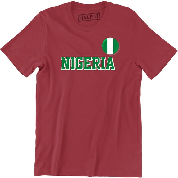 Nigerian Country National Flag - Soccer Football World Cup Sports Men's T-Shirt