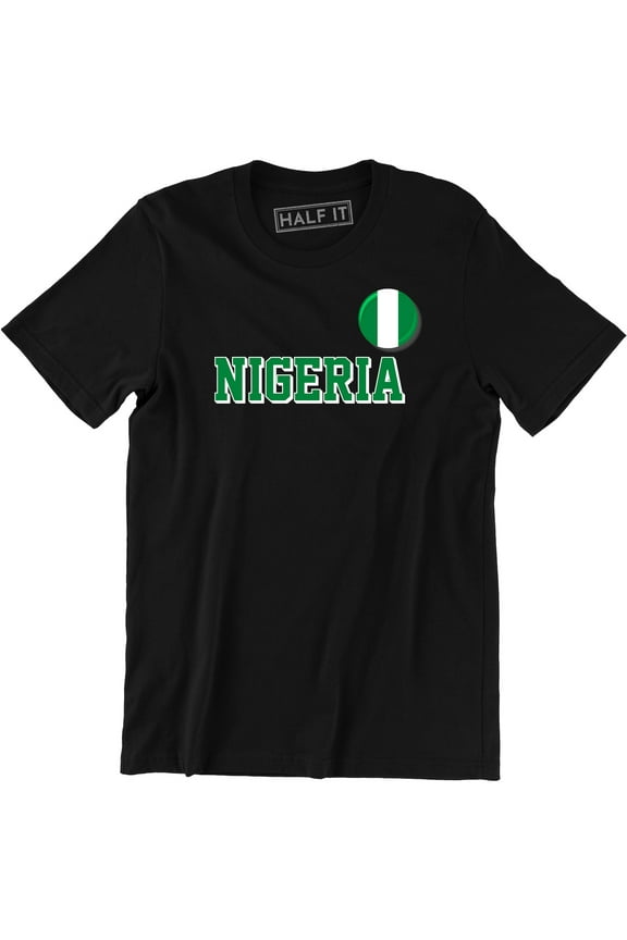 Nigerian Country National Flag - Soccer Football World Cup Sports Men's T-Shirt