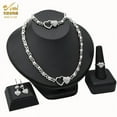 thumbnail image 1 of Nigerian Fashion Jewelry for Women - Necklace, Earrings, Bracelet and Ring Set, 1 of 56
