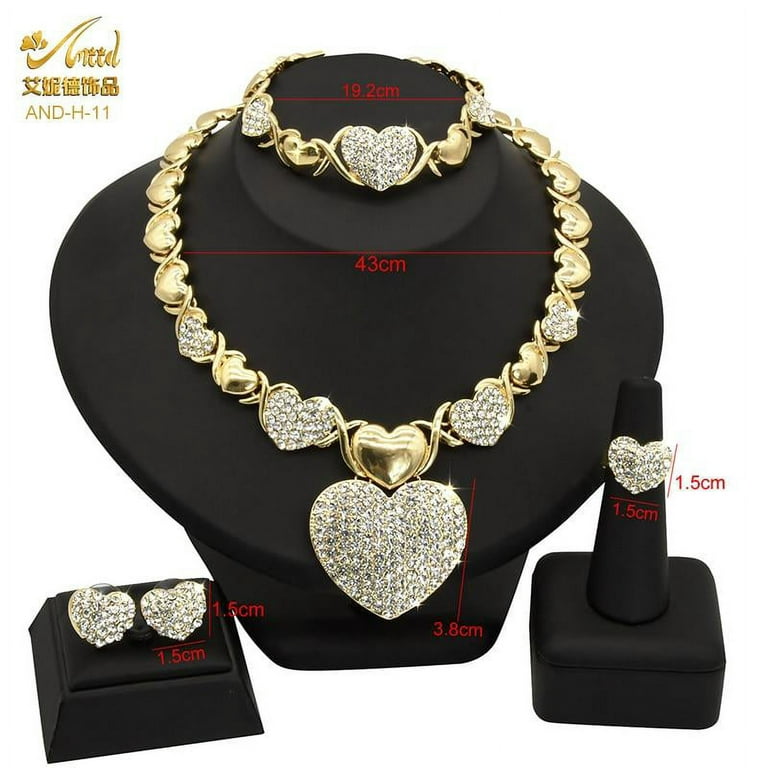 3pcs/set Fashionable Simple Design Alloy & Rhinestone Circular Pendant  Necklace And Earrings Jewelry Set For Tween/teen Girls