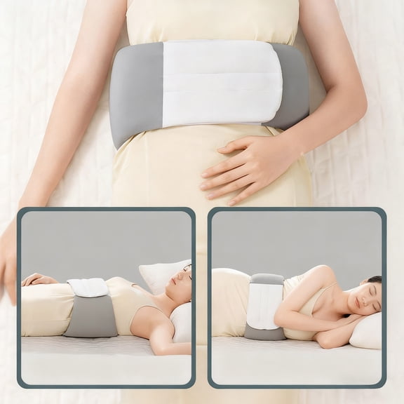 Night Align Support Pillow, 360° Adjustable Wrap Around, Breathable Silk Cotton, Relief Lower Back & Sciatic Nerve Nervous, Adjustable Lumbar Support Pillow for Sleeping & Driving & Office Use