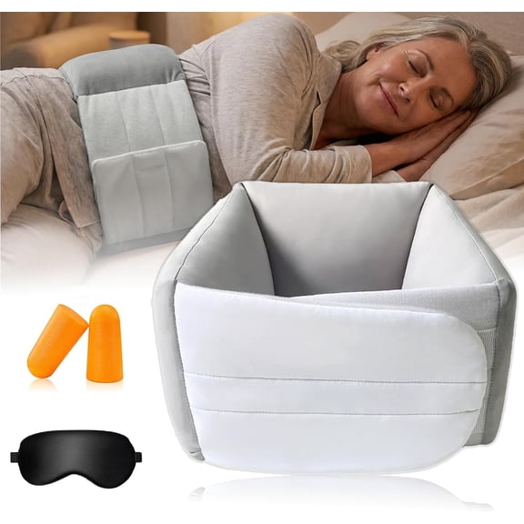 Night Align Support Pillow, Lumbar Support Pillow for Sleeping & Driving & Office Use, 360° Adjustable Wrap Around, Breathable Silk Cotton, Relief Lower Back & Sciatic Nerve Nervous