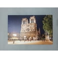 thumbnail image 1 of Night Art Canvas, Notre-Dame Printed Canvas, City Canvas, Paris Art Canvas, Cityscape Printed, France Art Canvas, Canvas Wall Decor - Gold Framed, 1 of 9