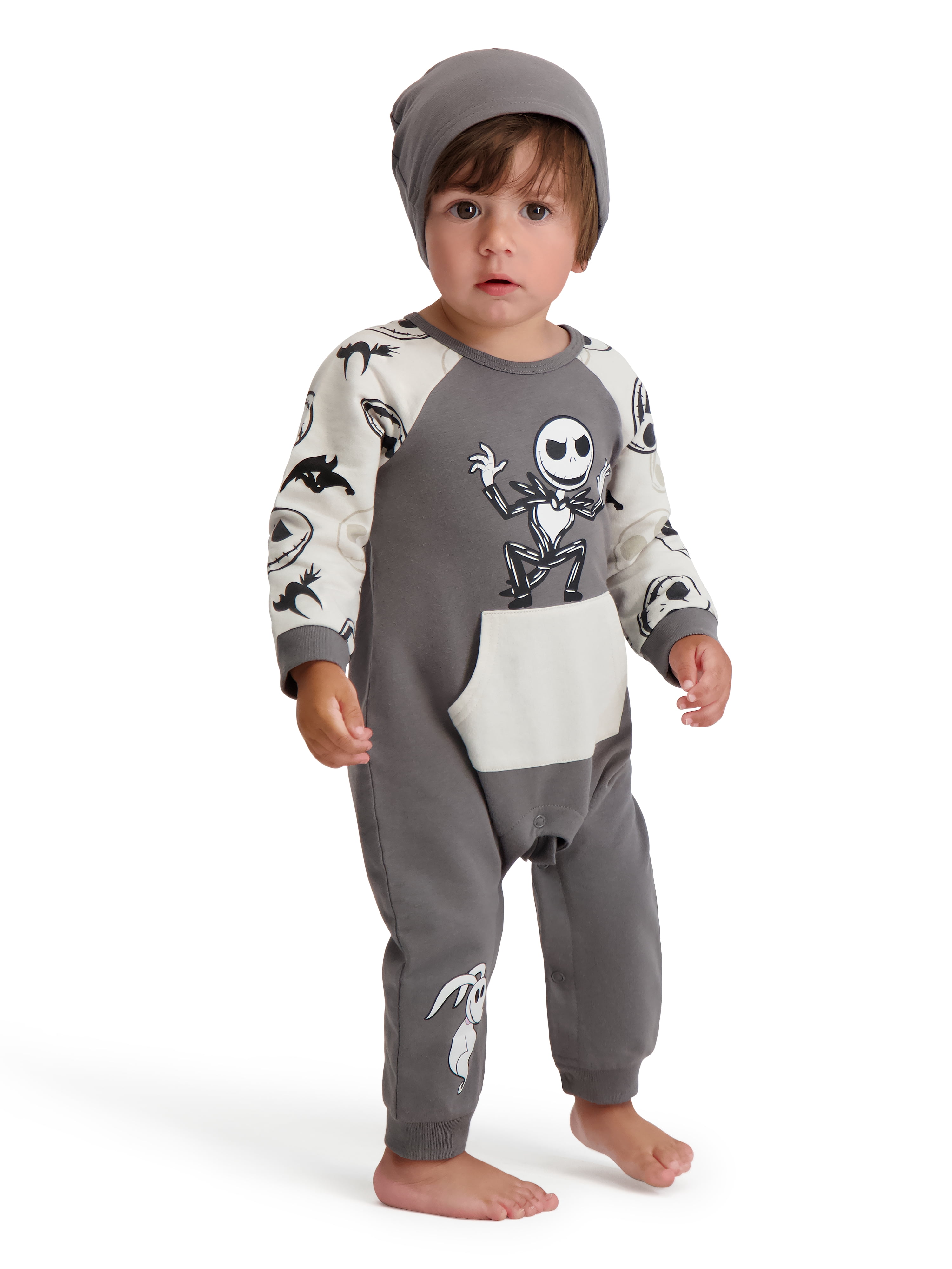 Night Before Christmas Baby Boy Long Sleeve Coverall & Hat, Sizes 0-24 Months