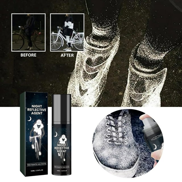 Night Bike Gear Glow Spray 100ml Reflective Marker For Clothes