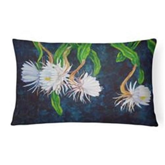 Night Blooming Cereus by Ferris Hotard Canvas Fabric Decorative Pillow