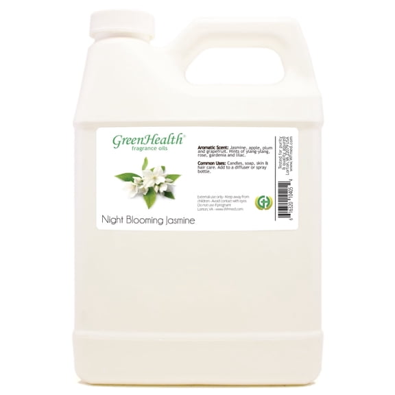 Night Blooming Jasmine Fragrance Oil - 32 fl oz - White Plastic Jug w/ Cap - GreenHealth