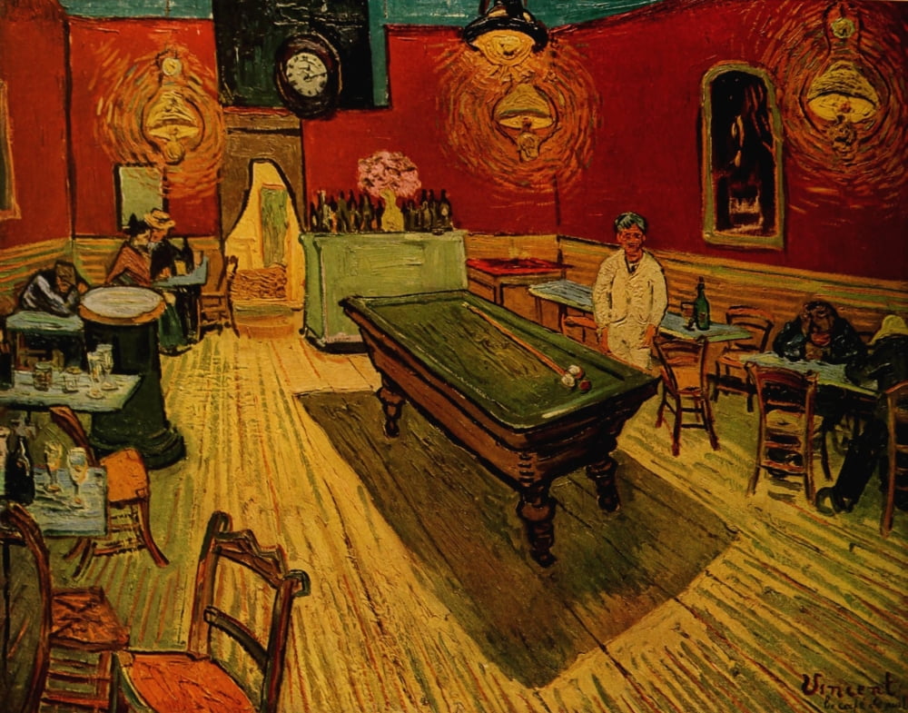 Night Cafe 1888 Canvas Art - Vincent Van Gogh (18 x 24)