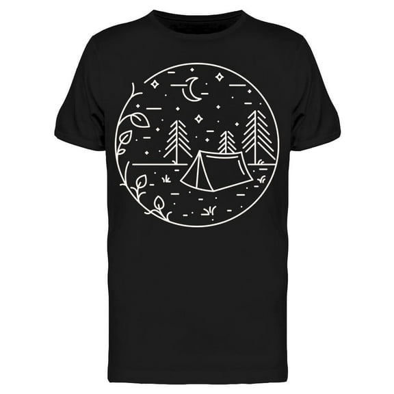 Night Camping T-Shirt Men -Image by Shutterstock, Male 3X-Large