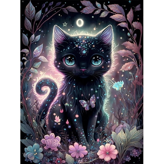 CSZPPQAF 5D DIY Diamond Art Kits for Adults Beginners,Cat Full Drill Diamond Dots Gem Art,Home Wall Decor 11.8x15.8inches.