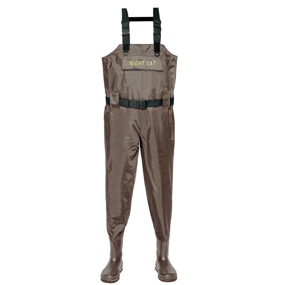 Night Cat Fishing Wader for Men Women Waterproof Hunting Chest Wader with  Boots Belt Breathable Lightweight 